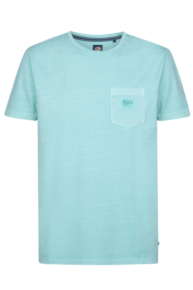 T SHIRT MET BORSTZAK M 1050 TSR632 5180 AQUA